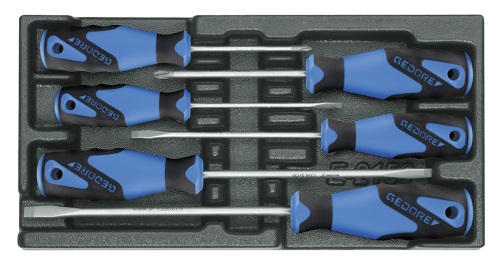 Gedore 3-C schroevendraaier-set in 1/3 gereedschapsmodule - 1500-ES-2150-PH