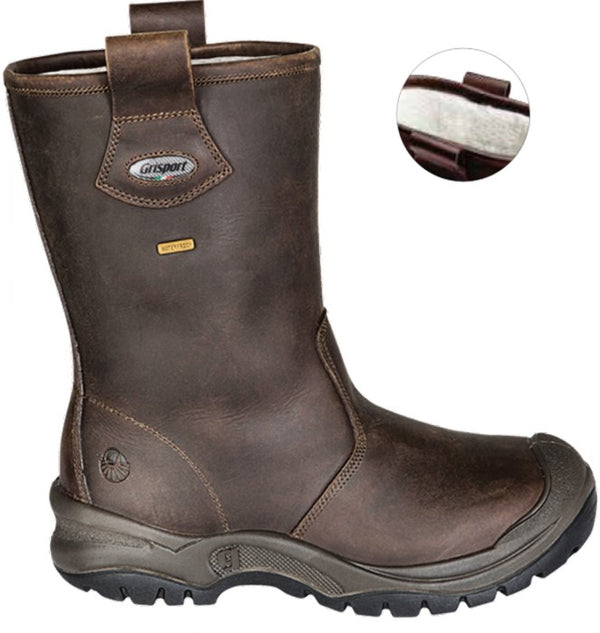 Grisport 70249L Veiligheidslaars S3 Bruin met bontvoering