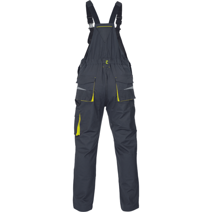 CERVA Emerton stretch bretelbroek zwart/geel
