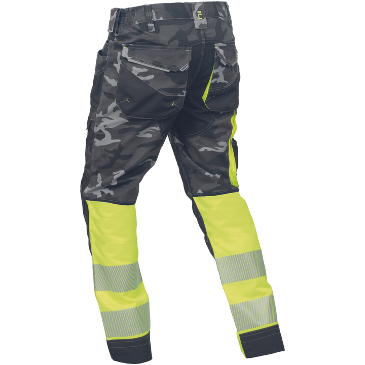 CERVA Sheldon Camou HV DW Broek Camouflage Geel/Donkergrijs