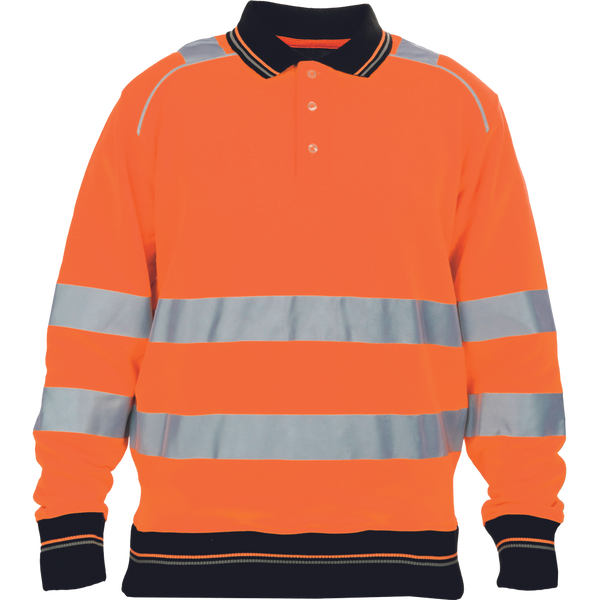 CERVA Knoxfield Hi-Vis Polo Sweatshirt Oranje