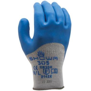 Showa 305 handschoen katoen/polyester met latex-coating
