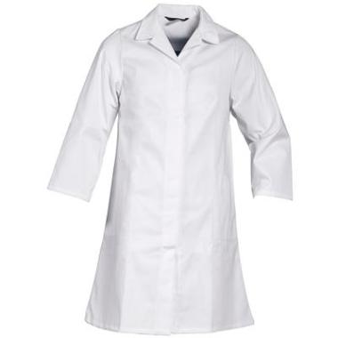 HAVEP 0129 dames stofjas wit 65% katoen/35% polyester 290 gr/m²