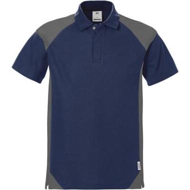 Fristads 7047 PHV poloshirt marineblauw/grijs