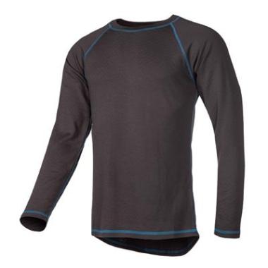Sioen 611A Visby T-shirt met lange mouwen, 65% Viloft/35% Coffee charcoal, 220 g/m², grijs