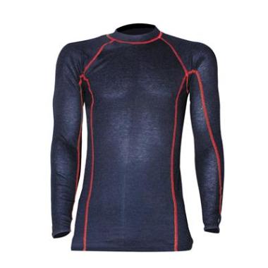 Majestic Protex T-shirt lange mouwen marineblauw vlamvertragend 59% protex/37% katoen/2% lycra/2% antistatisch 180 gr/m²