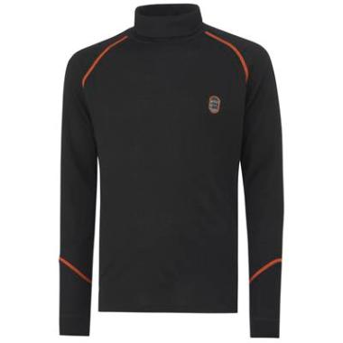 Helly Hansen 75075 Fakse shirt lange mouwen zwart 48,5% wol/48,5% viscose/3% inox 170 gr/m²