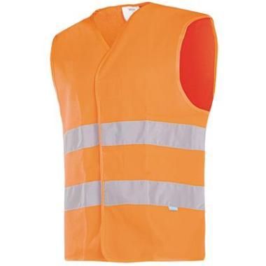 Sioen 9044 Elba verkeersvest fluo oranje polyester mesh 120 gr/m²
