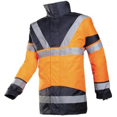 Sioen 209A Skollfield 4-in-1 parka fluo oranje/marineblauw