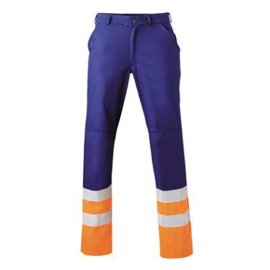 HAVEP 8397 broek marineblauw/fluo oranje