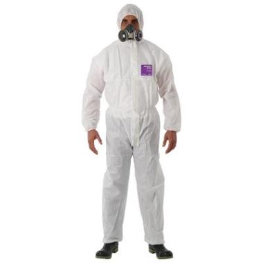 Ansell AlphaTec 1500 Plus Witte Coverall Model 138 Type 5/6