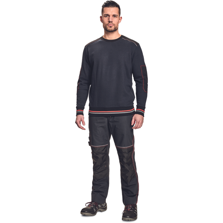 CERVA Knoxfield Sweatshirt Antraciet/Rood