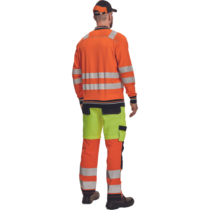 CERVA Knoxfield Hi-Vis Polo Sweatshirt Oranje