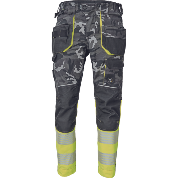 CERVA Sheldon Camou HV DW Broek Camouflage Geel/Donkergrijs