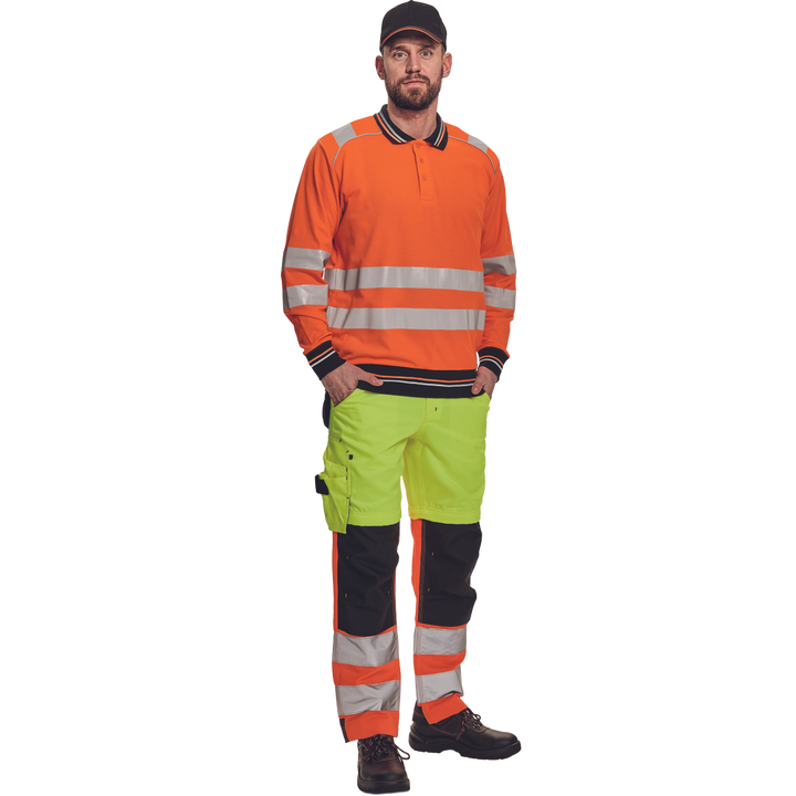 CERVA Knoxfield Hi-Vis Polo Sweatshirt Oranje