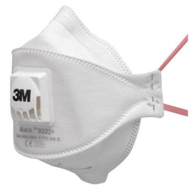 3M 9332+ Aura stofmasker FFP3 NR D met uitademventiel