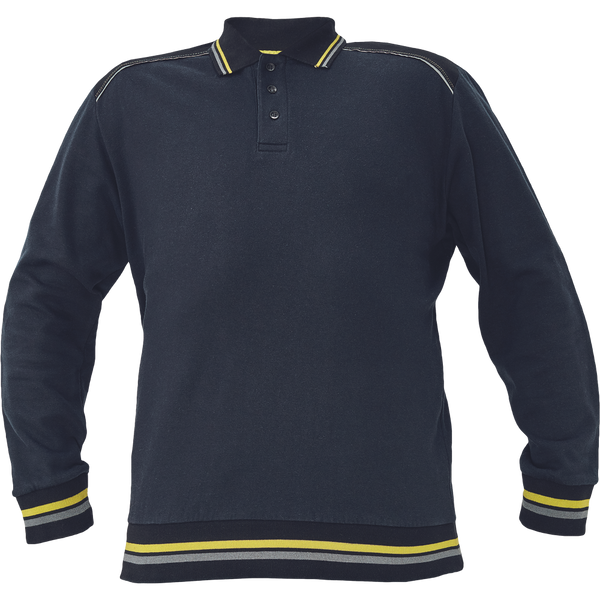 CERVA Knoxfield Polo Sweatshirt Antraciet/Geel