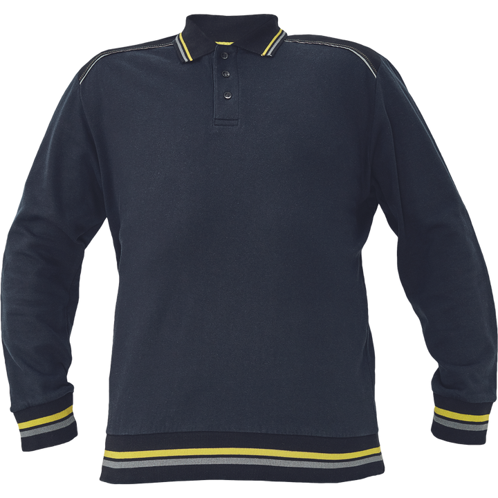 CERVA Knoxfield Polo Sweatshirt Antraciet/Geel