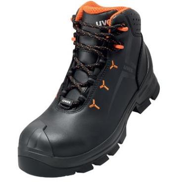 uvex 6523 veiligheidsschoen S3 zwart/oranje hoog model