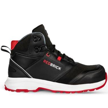 Redbrick Pulse High S3 veiligheidsschoen zwart microfiber/TPU