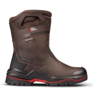 Redbrick Boot Brown S7S veiligheidslaars met aluminium neus