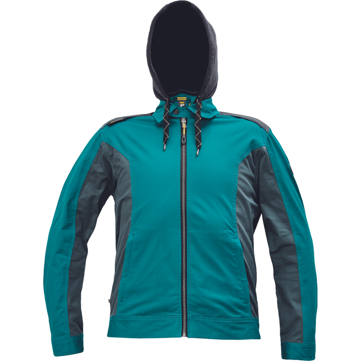 CERVA Dayboro werkjas petrol blauw met afneembare capuchon