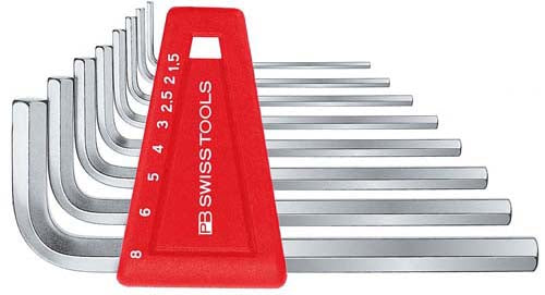 PB Swiss Tools Stiftsleutelset BZK 1,5-8mm 8-delig in kunststof houder