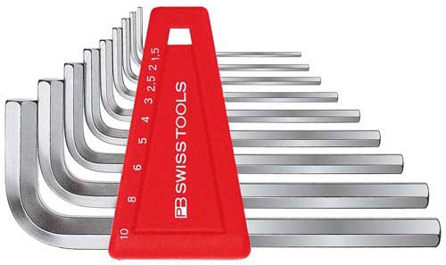 PB Swiss Tools Stiftsleutelset BZK 1,5-10mm 9-delig in kunststof houder