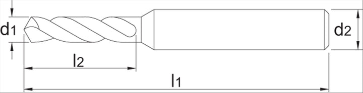 Phantom HSS-E PM Microboor DIN 1899-A 0,4mm