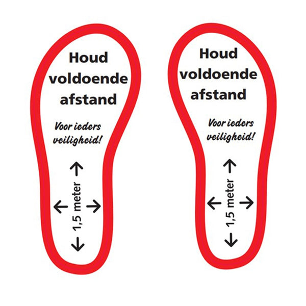 VLOERSTICKER 2 Stuks Voeten