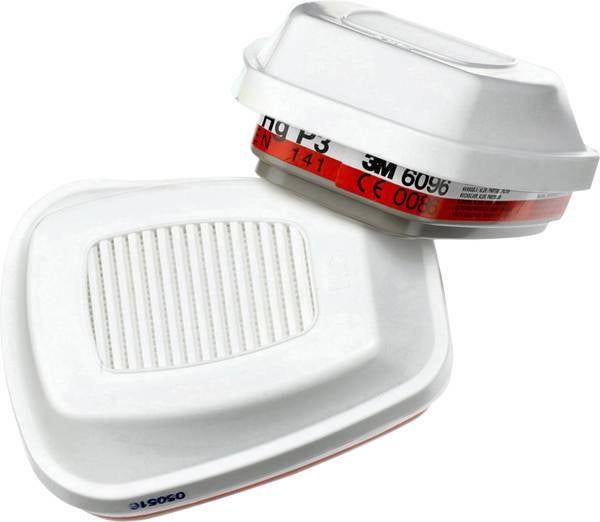 3M 6096 A1E1HgP3 Gas- en Dampfilter, 4 Stuks