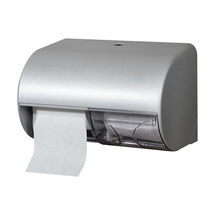 Duo Toiletpapierdispenser Horizontaal, Satin
