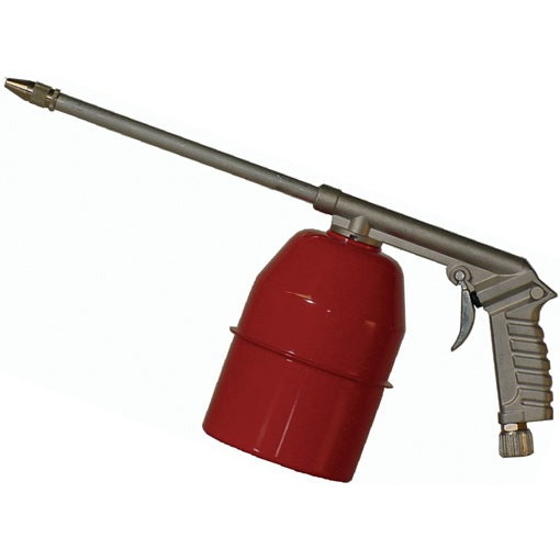 RUBI Vloeistofspuit metaal met zuigbeker 0,9 liter rood