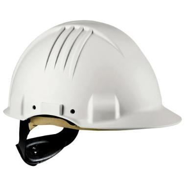 3M G3501 veiligheidshelm wit met 4-punts binnenwerk