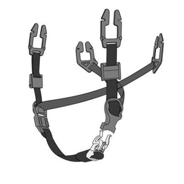 MSA V-Gard 4-punts textiele kinband universeel