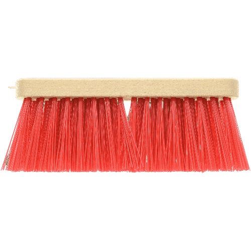 Vero Straatbezem Rood Blanco Hout Kunstvezel 27,5CM