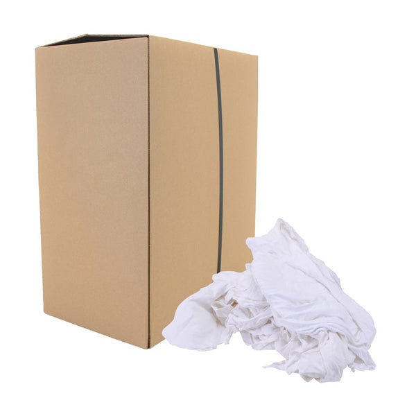 Witte Tricot Poetslappen Doos 10kg