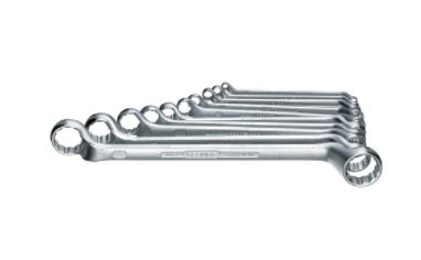 GEDORE Ringsteeksleutel-set dubbel gebogen 10-dlg 6-27 MM