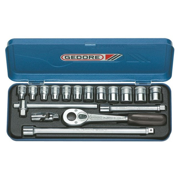 GEDORE Doppenset - 30-delig - 3/8 inch - 6-19 mm - in Stalen Doos