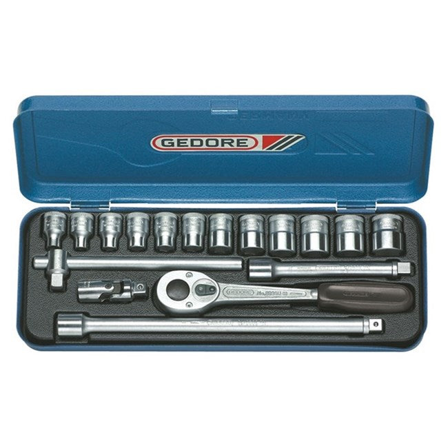 GEDORE Doppenset - 30-delig - 3/8 inch - 6-19 mm - in Stalen Doos