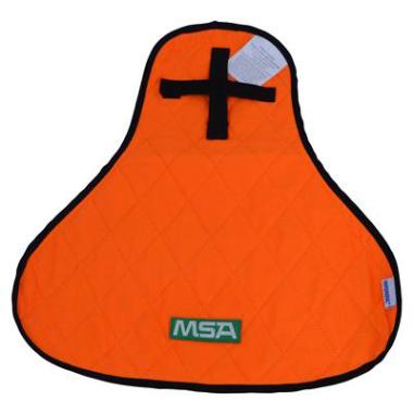 MSA V-Gard kruinkoeler met nekflap fluo oranje/blauw
