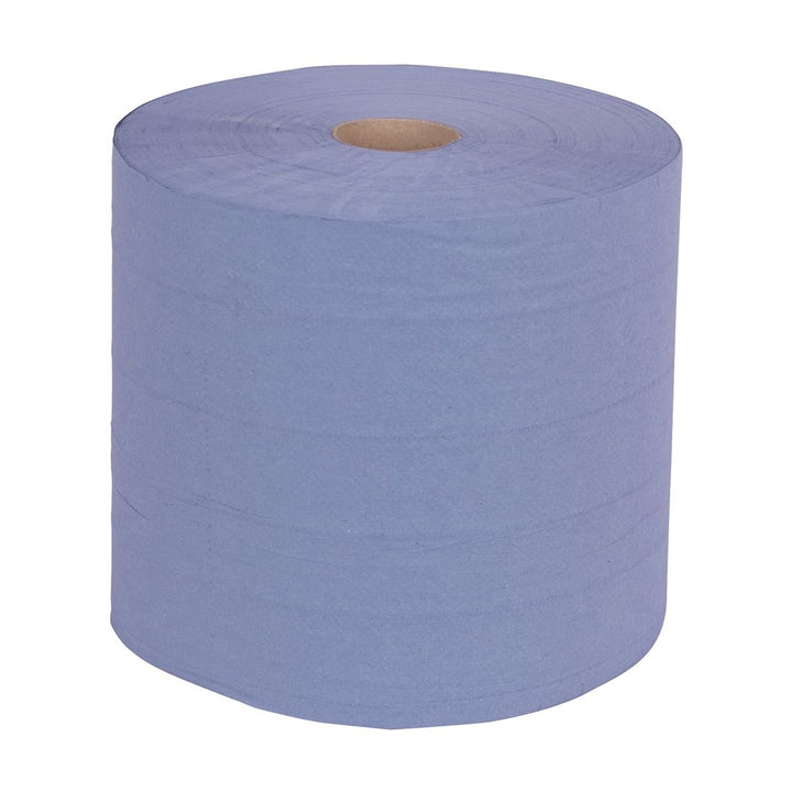 Maxirol Recycled 2-laags Poetspapier Blauw 24cm x 380m