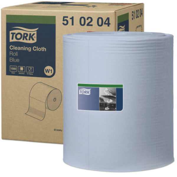 Tork Reinigingsdoek 1-laags Blauw 380m