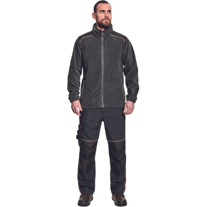 CERVA Knoxfield Fleecevest Antraciet/Oranje