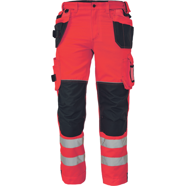 CERVA Knoxfield L310 Hi-vis werkbroek rood/antraciet