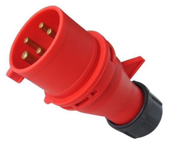 CEE 400V 32A 4-polig + Aarde 6h Rood EN60309