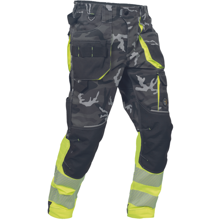 CERVA Sheldon Camou HV DW Broek Camouflage Geel/Donkergrijs