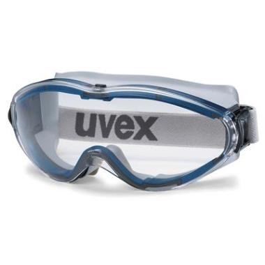 uvex 9302-600 ultrasonic ruimzichtbril grijs/blauw met heldere lens