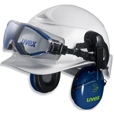 uvex 9302-510 ultrasonic ruimzichtbril voor helmbevestiging