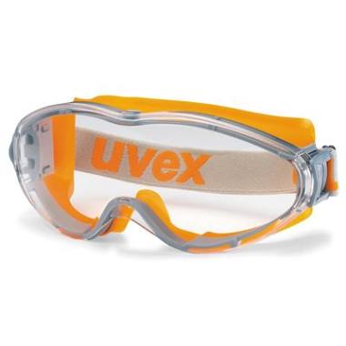 uvex 9302-245 ultrasonic ruimzichtbril oranje/grijs met heldere lens
